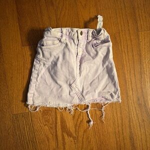 GB girls Purple Jean Skirt Girls Size 6X